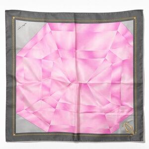 Cartier Pink and Gray Geometric Scarf